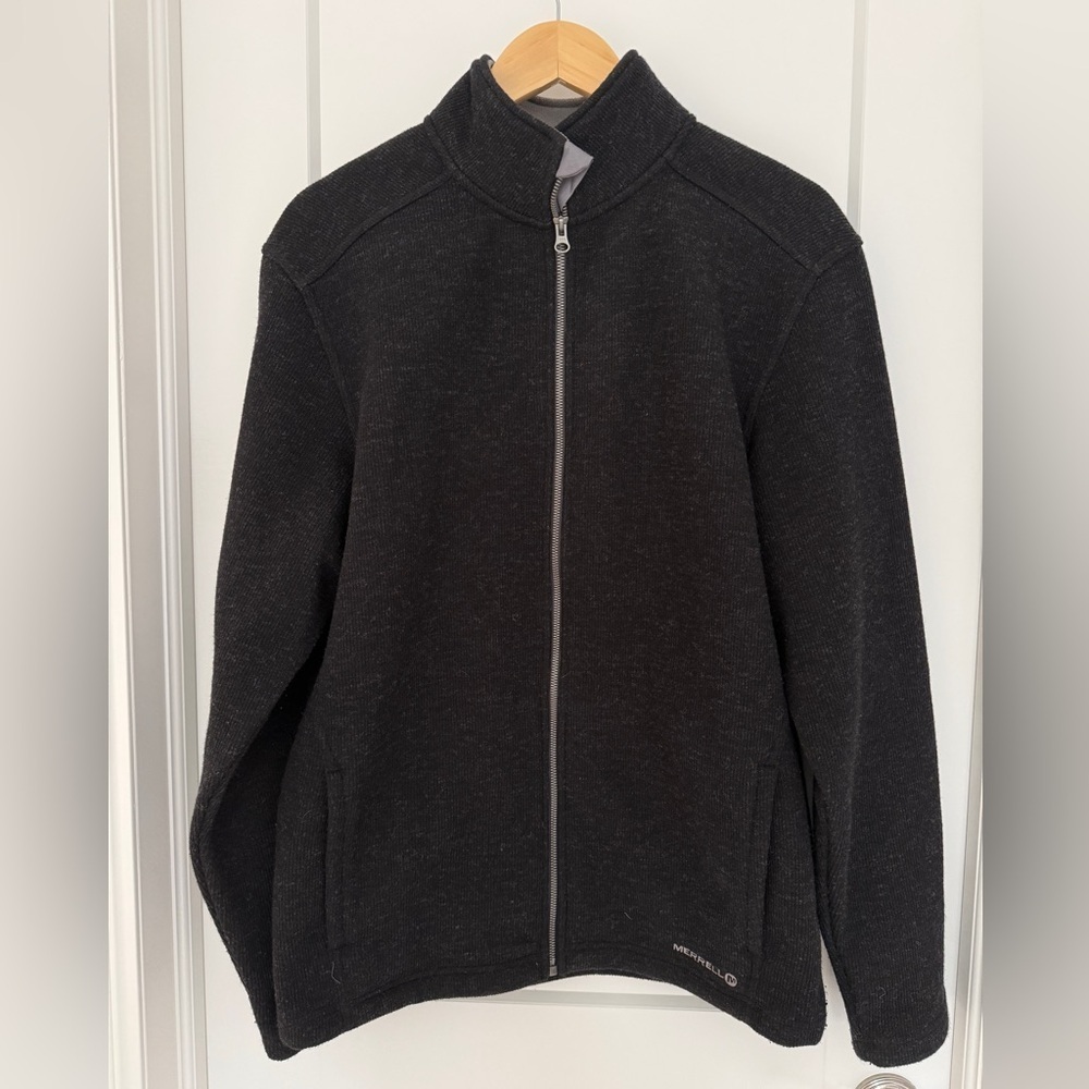 Merrell black full zip coat jacket men’s M